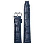 Genuine Leather Watch Strap-Silver Pin Buckle for IWC Portofino Automatic