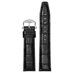 Genuine Leather Watch Strap-Silver Pin Buckle for IWC Portofino Automatic