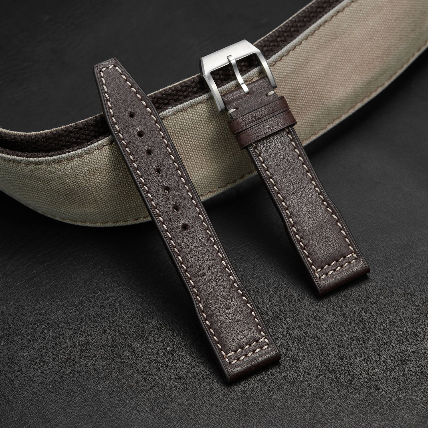 Nappa Leather Watch Band for IWC Pilot's Watch Chronograph